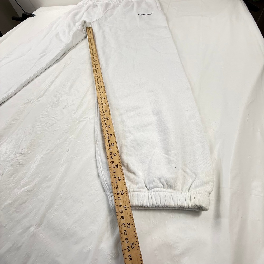 Off-White Caravaggio Arrows Graphic Sweatpants White Mens Streetwear Joggers - Picture 7 of 15